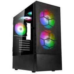 Caja PC Kolink Observatory MX Midi Tower Negra ATX Vidrio Templado Iluminación RGB