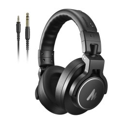 Auriculares Maono MH700 con cable, conexión 3,5 mm y 6,35 mm para estudio, negros