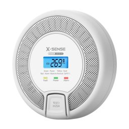 Detector de Monóxido de Carbono X-Sense CO03D-W Link+ Inalámbrico Alarma LCD