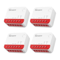 Interruptor inteligente Sonoff MINI-ZBRBS Zigbee 3.0 compatible Home Assistant Pack 4 Unidades