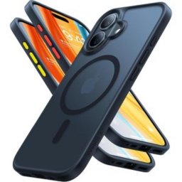 Funda para móvil Torras Guardian-Mag Carcasa Magnética Negra para iPhone 16
