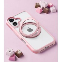 Funda para móvil Torras Ostand R Fusion rígida magnética rosa para iPhone 16