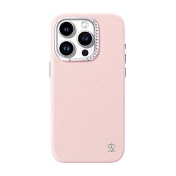 Funda para móvil Joyroom PN-14F2 Starry Case piel sintética rosa para iPhone 14 Pro