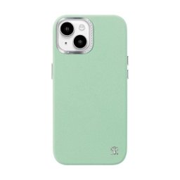 Funda para móvil Joyroom PN-15F1 Starry Case resistente con cristales verde para iPhone 15