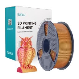 Filamento PLA+ Silk Dual Color Sunlu PLA+ Silk DC R Go Rojo y Oro 1,75 mm