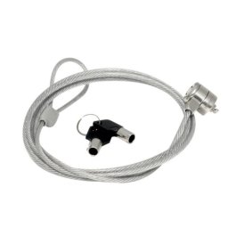 Cable antirrobo Mobilis 1,8 m 2 llaves Acero Plata