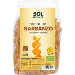 Sol Natural Fusilli de Garbanzo sin Gluten Bio 300 gr