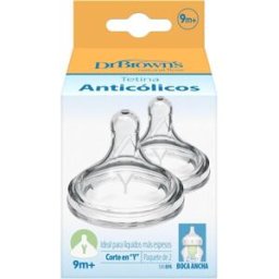 Dr. Brown's Options Preemie Flow Tetinas de Silicona Boca Ancha Y
