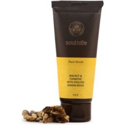 Soultree Exfoliante facial con Nuez, Cúrcuma y Sándalo 100 gr 100 gr