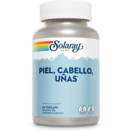 Solaray Piel, Cabello y Uñas 60 Cápsulas