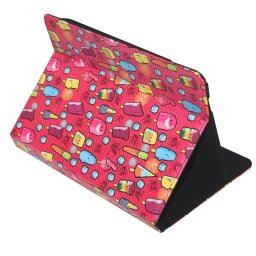 SilverHT Cool Ice Pop Funda Universal Estampada Roja para Tablets de 9" a 11