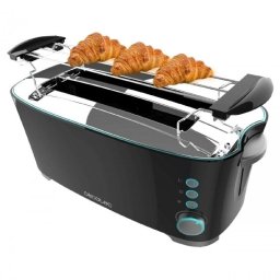 Cecotec Toast&Taste Extra Double N Tostador 2 Rebanadas y Función Descongelar 1350W Negro