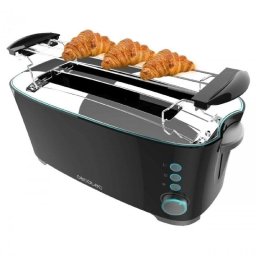 Tostadora Cecotec Toast&Taste Extra Double B 2 Ranuras Largas 1350 W 7 Niveles Negra
