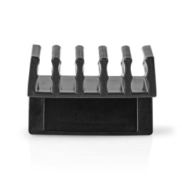 Organizador de cables Nedis CMGC21052BK juego de 2 clips 5 ranuras negro