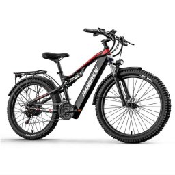 Bicicleta eléctrica RANDRIDE YG90 motor 500 W batería 48 V 17 Ah 27,5" negra