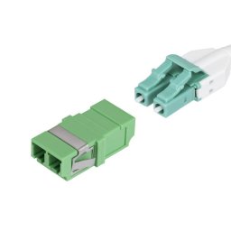 Acoplador de fibra óptica StarTech LC a LC monomodo dúplex paquete 10