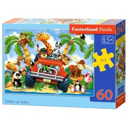 Rompecabezas Castorland Softies on Safari 60 piezas