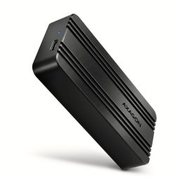 Caja PC Axagon EEM2-40G M.2 Aluminio Negro USB Type-C 40 Gbit/s