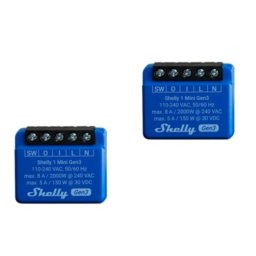 Interruptor inteligente Shelly 1 Mini Gen3 WiFi Bluetooth Compatible Alexa Google