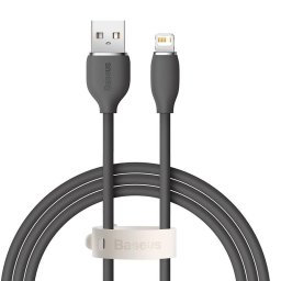 Cable USB a Lightning Baseus Jelly 1,2 m Negro