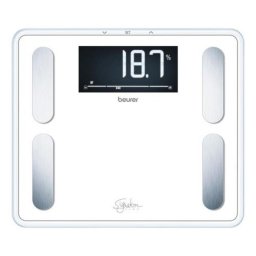 Báscula de Bioimpedancia Beurer Báscula Diagnóstica Hasta 200 kg 10 Parámetros Apagado Automático Pantalla LCD