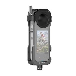 Carcasa metálica PULUZ con tapa de lente para Insta360 X4