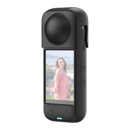 Funda de silicona PULUZ para Insta360 X4 negra