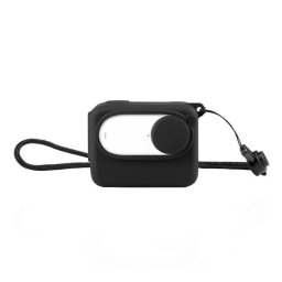 Carcasa de silicona Puluz para Insta360 GO 3 con tapa de lente