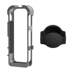Marco magnético metálico Sunnylife con funda de lente de silicona para Insta360 X5