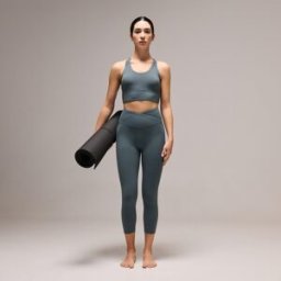 Boomerang Malla 7/8 de Yoga de mujer . (L) Verde claro