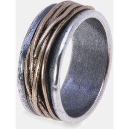 Plata de Palo Anillo Man de plata. (20) Plata