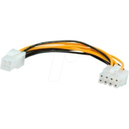 ROLINE 11031021 - Toma ATX 12V de 4 clavijas > clavija EPS de 8 clavijas 0,15 m