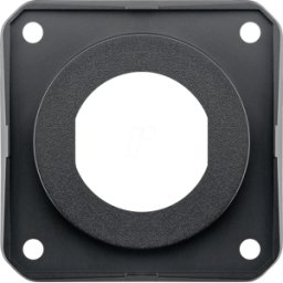 WENTRONIC SOLUTIONS WTS 61657 - Caravana - placa de montaje para toma BERKER Integro, negro