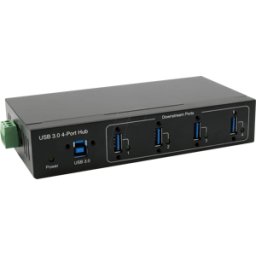 EXSYS 11224HMVS - Concentrador industrial USB 3,0 de 4 puertos, ESD de 15 kV, mesa