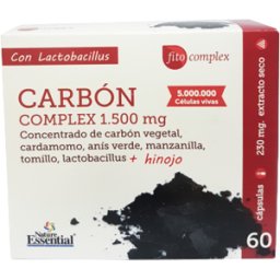 Nature Essential Carbón Vegetal Active Complex 60 Cápsulas