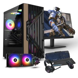 PC Racing AMD Ryzen 5 8500G/32GB/1TB + 1TB SSD/RTX 3060 + Monitor 24" FullHD + Combo Gaming