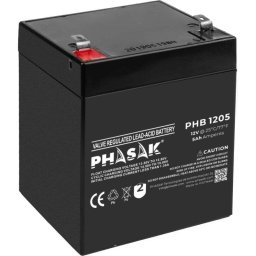Batería Phasak PHB 1205 12V 5Ah Plomo-Ácido Sellada Compacta UPS
