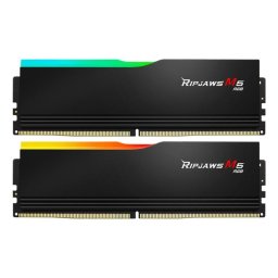 Memoria RAM G.Skill Ripjaws M5 RGB F5-6400J3239G32GX2-RM5RK 64GB Kit 2x32GB DDR5 6400MHz CL32 Intel XMP RGB Negro