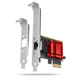 Tarjeta de Red Axagon PCEE-G25 PCI Express Ethernet 2,5 Gbit/s Rojo Plata