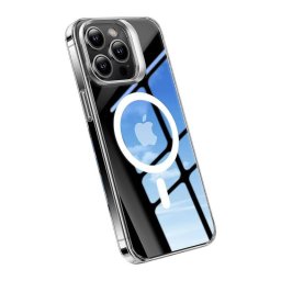 Funda para móvil Torras SIMPLI PRO transparente con soporte magnético para iPhone 15 Pro