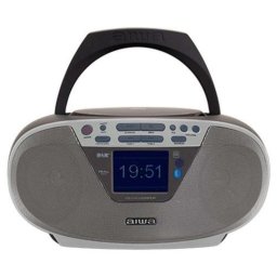 Radio CD Aiwa BBTU-500DAB 6W RMS Bluetooth 5.0+EDR CD USB MP3 DAB+/FM Plata