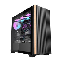 Caja PC Darkflash DS900WS Negra + 4 Ventiladores ARGB