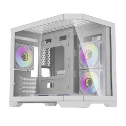 Caja PC Darkflash FT418 Mini Tower Blanca con 6 Ventiladores ARGB