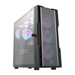 Caja PC Darkflash DK431 Mesh Negra + 4 Ventiladores ARGB