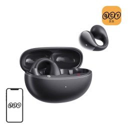 Auriculares QCY Crossky Clip C30 inalámbricos Bluetooth 5.4 deportivos negros