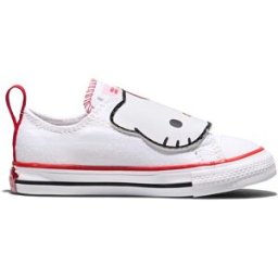 Converse Zapatillas casual de bebés Chuck Taylor All Star 2V Hello Kitty . (22) Blanco