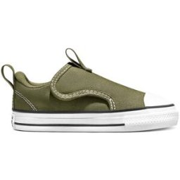 Converse Zapatillas casual de bebés Chuck Taylor All Star Malden Street Slip Seasonal Color . (22) Verde grisáceo