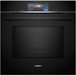 Siemens Horno multifunción pirolítico, con microondas - HM778GMB1. Negro