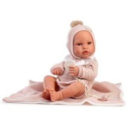 Muñecas Antonio Juan Muñeca Recién Nacida Erika Toquilla Rosa .
