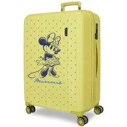 Disney Juego de maletas (cabina expandible y mediana expandible) minnie line con capacidad de 109l. Amarillo